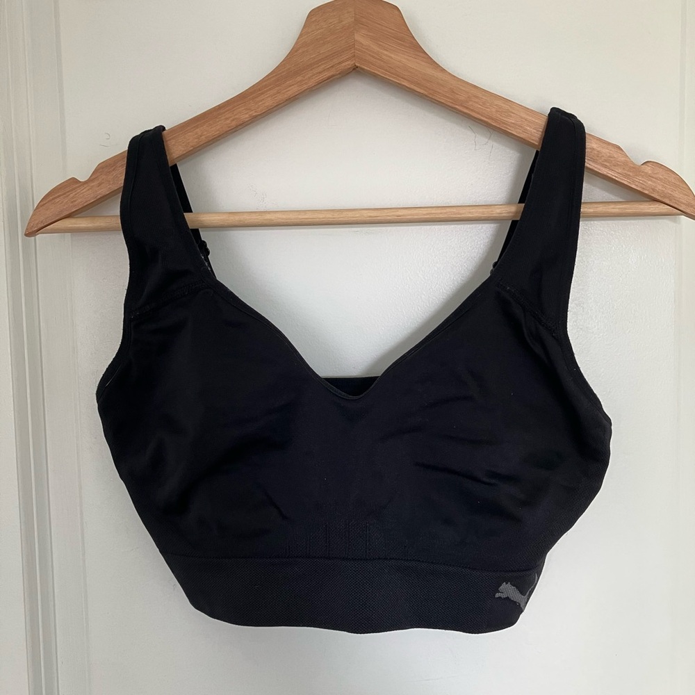 🎉 3/$15 Black Puma Sports Bra L